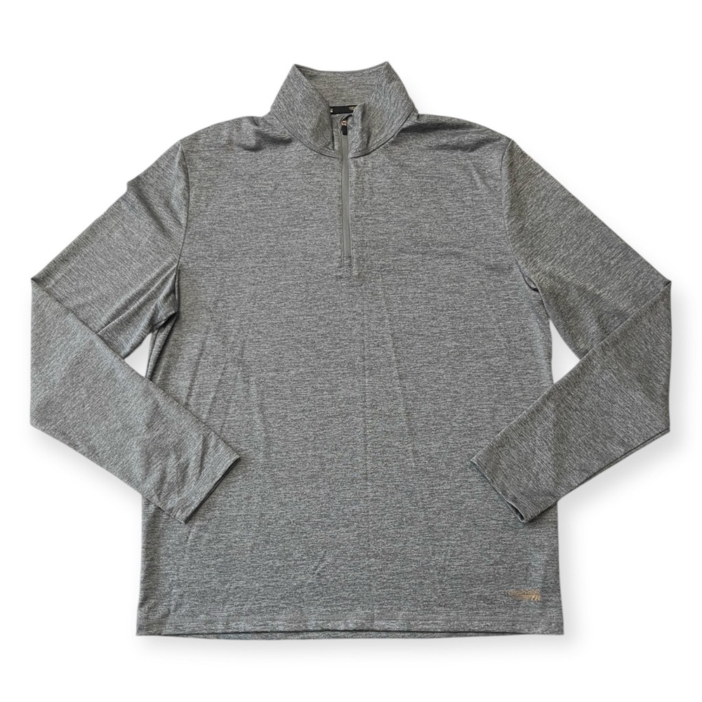 Copper Fit Men’s Performance Quarter-Zip Pullover – Gray